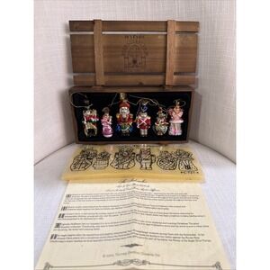 Thomas Pacconi Classics 2004 The Nutcracker Set Of 6 Mercury Glass Ornaments VTG
